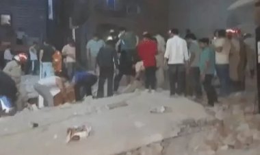 दिल्ली में बड़ा हादसा, 6 मंजिला इमारत गिरी; 4 लोगों की मौत कई लोग मलबे में दबे