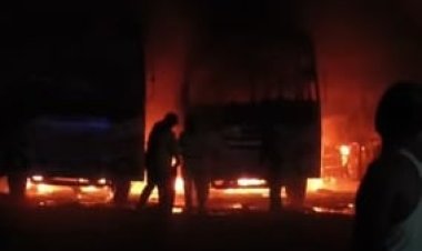 बिहार गया जी में धूं-धूं कर कैसे जल गईं महारानी की 4 बसें, मची अफरातफरी