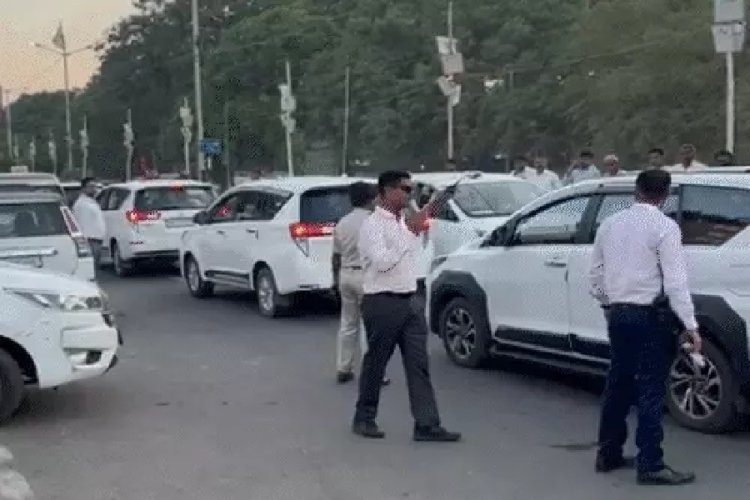 काफिले की मॉक ड्रिल के साथ चप्पे-चप्पे पर निगरानी, गमले की भी मशीन से हुई जांच