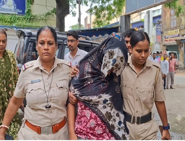 साहिबगंज से संदिग्ध आतंकी हमीम मंडल की गर्लफ्रेंड अर्पिता सरकार गिरफ्तार, बंगाल ले गई STF टीम