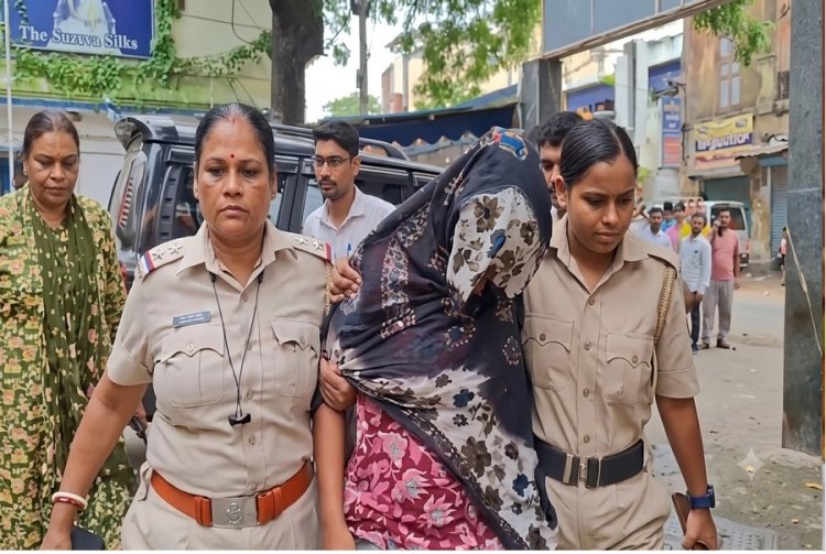 साहिबगंज से संदिग्ध आतंकी हमीम मंडल की गर्लफ्रेंड अर्पिता सरकार गिरफ्तार, बंगाल ले गई STF टीम